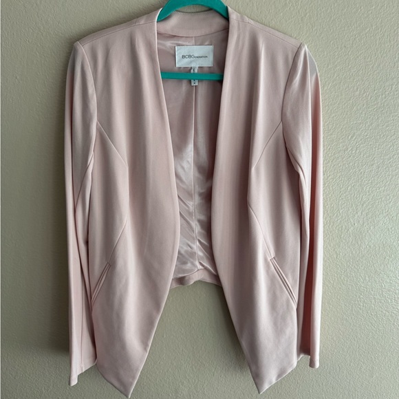 BCBGeneration Pale Pink Tuxedo Blazer Jacket - Size Medium - Picture 4 of 6